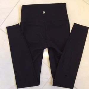 LULULEMON LEGGINGS TIGHTS BLACK SIZE 4
